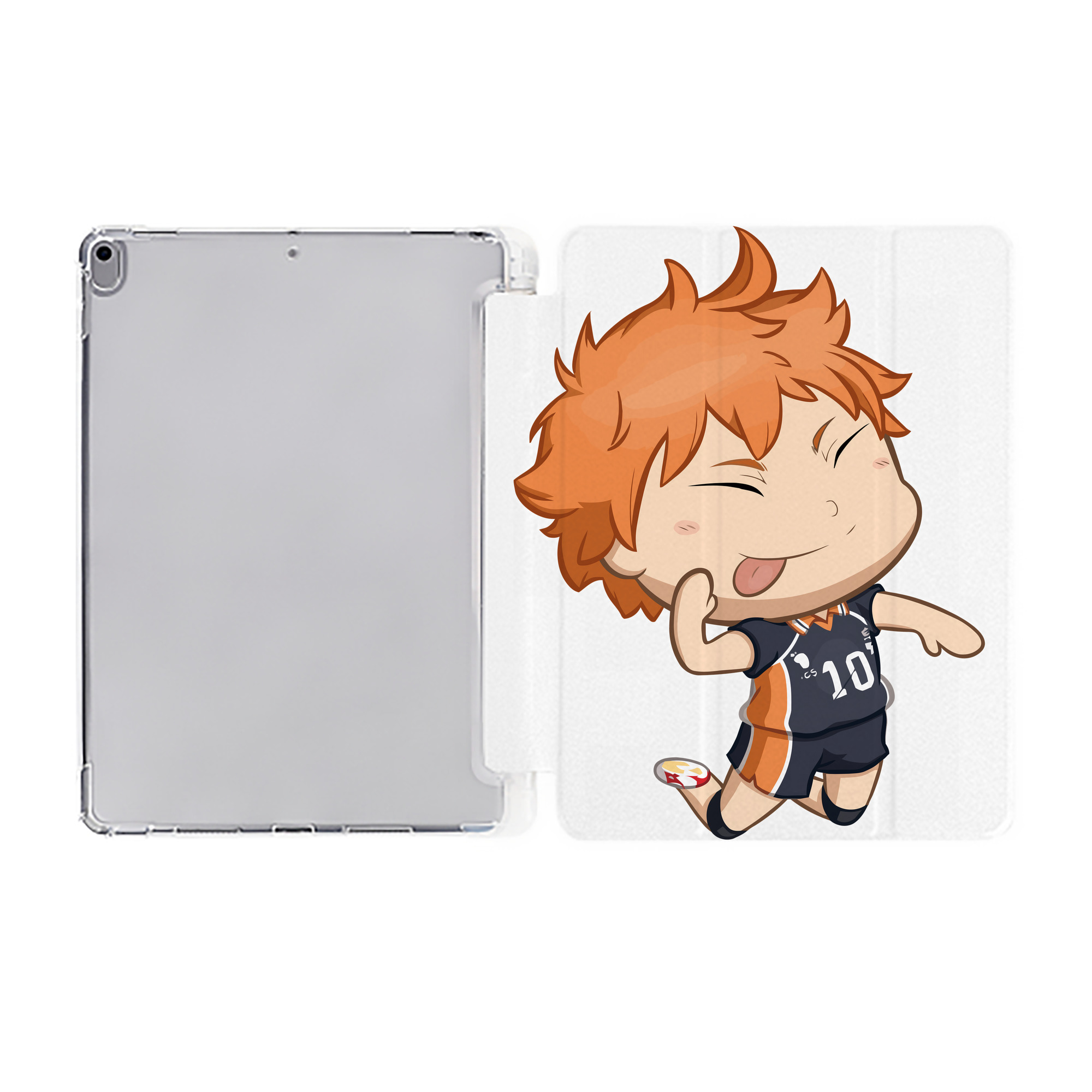 （画像用） ハイキュー!! Haikyu!! IPad ケース ペン収納付き 三つ折りスタンド PUレザー×シリコン 対応機種9.5/10.5/10.9インチ